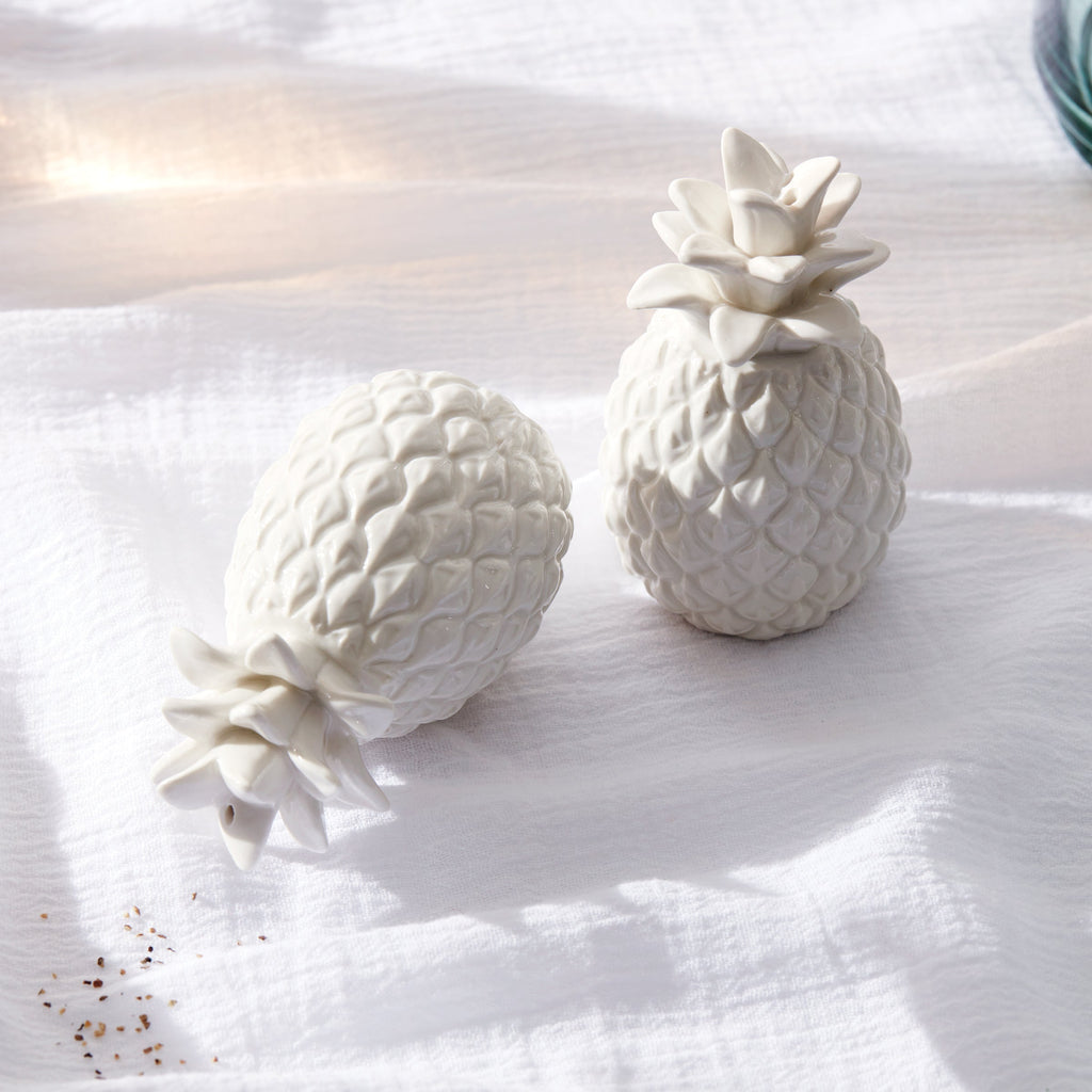 Lenox Wicker Creek Pineapple Salt & Pepper Set, porcelain (view 7)