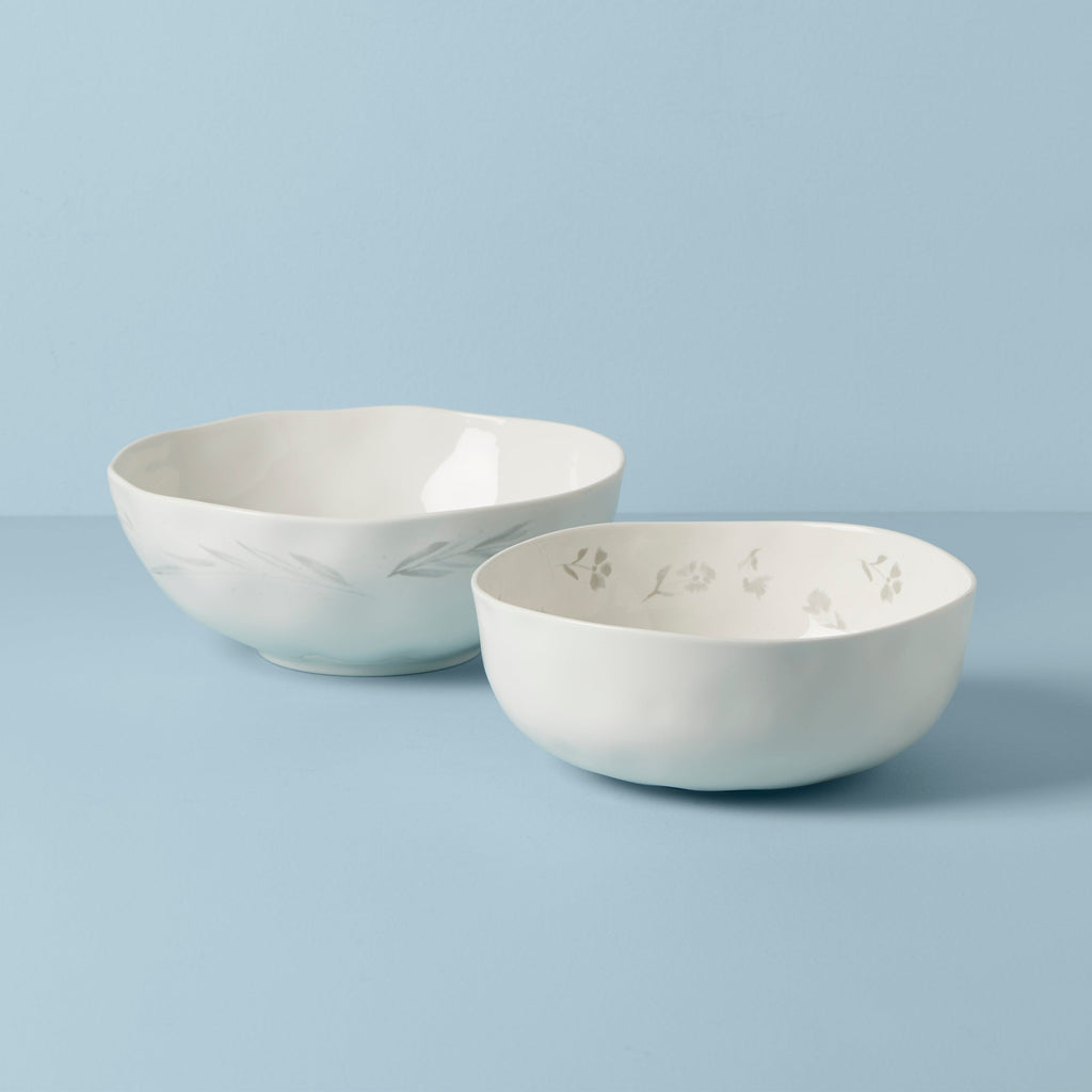 Lenox Oyster Bay 2-Piece Nesting Serving Bowls, porcelain (view 2)