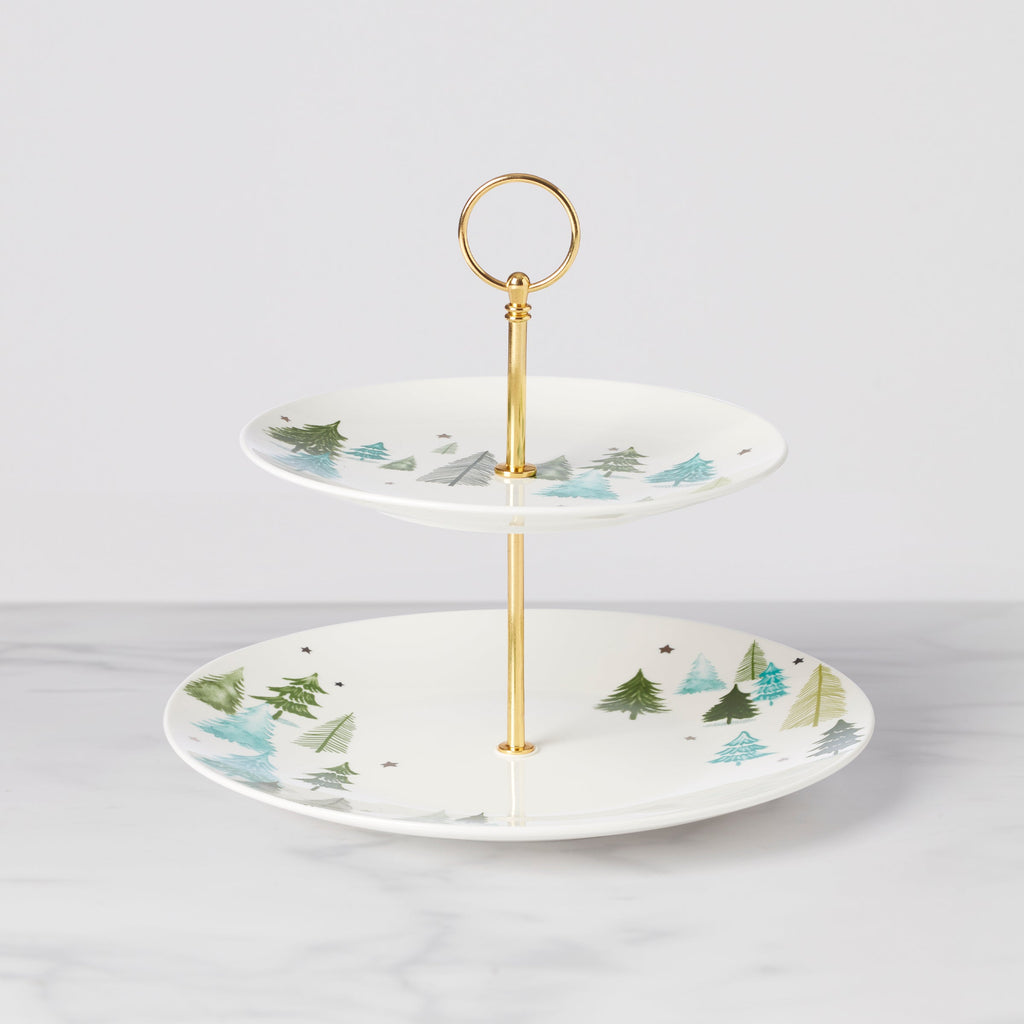 Lenox Balsam Lane 2-Tiered Server, porcelain