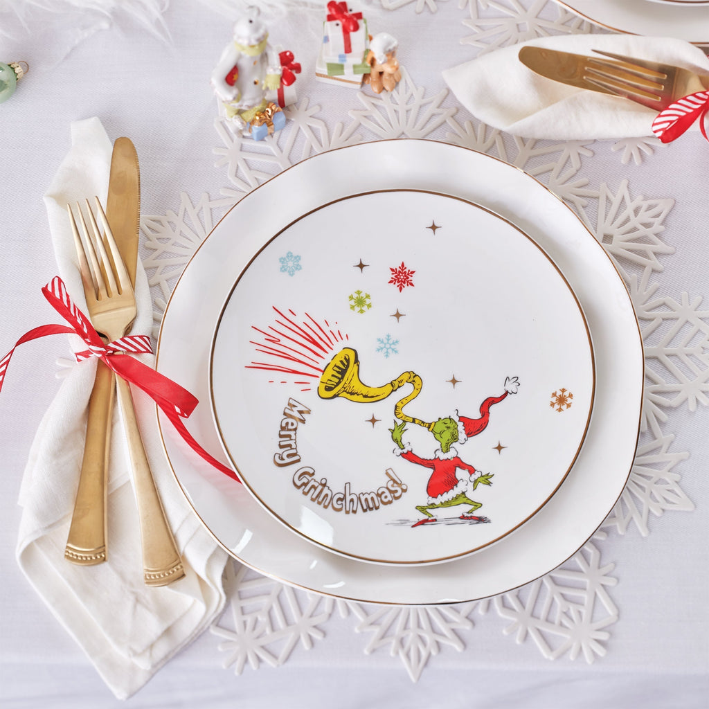 Lenox Merry Grinchmas Assorted Accent Plates, Set of 4, porcelain (view 4)