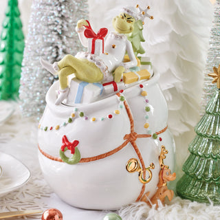 Lenox Merry Grinchmas Cookie Jar, porcelain (view 5)