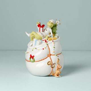 Lenox Merry Grinchmas Cookie Jar, porcelain