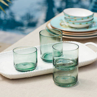 Lenox Tuscany Classics Stackable Green Short Glasses, Set of 4, glass (view 3)