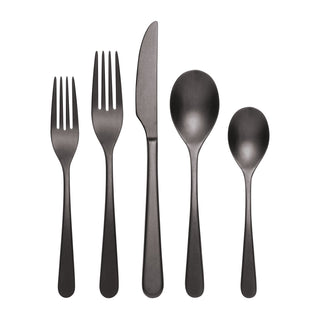 Oneida Kenbrook Black Vintage 20-Piece Flatware Set, 18/0 stainless steel