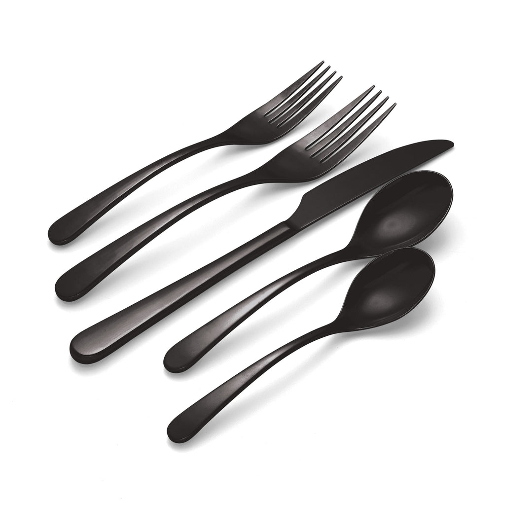 Oneida Kenbrook Black Vintage 20-Piece Flatware Set, 18/0 stainless steel (view 4)