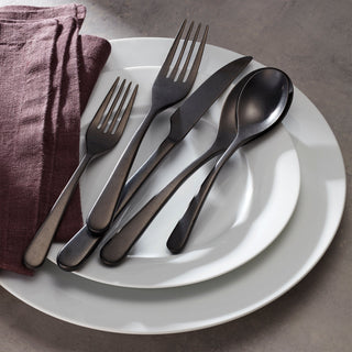 Oneida Kenbrook Black Vintage 20-Piece Flatware Set, 18/0 stainless steel (view 5)