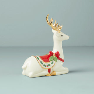 Lenox Laying Reindeer Figurine, porcelain (view 3)