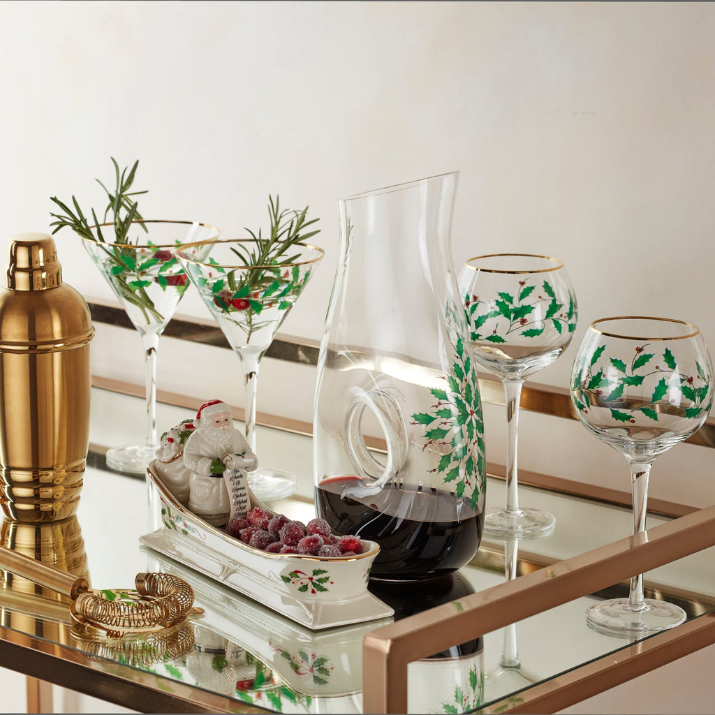Lenox Holiday Pierced Decanter, glass (view 3)