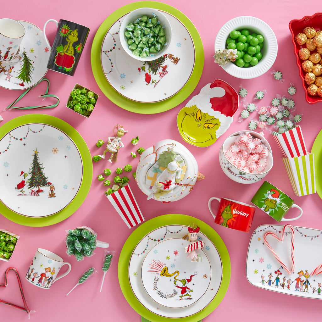 Lenox Merry Grinchmas 12-Piece Dinnerware Set, porcelain (view 4)