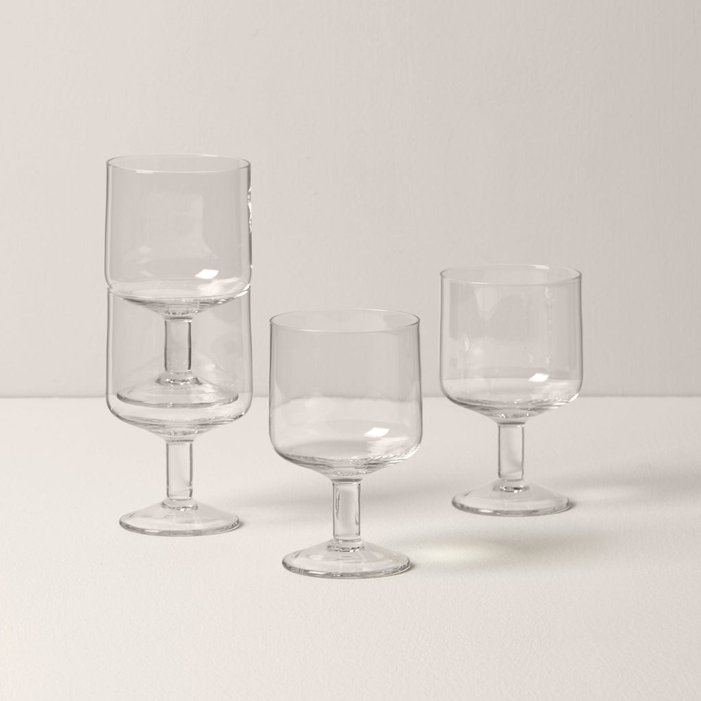 Lenox Tuscany Classics Stackable Wine Glasses, Set of 4, glass