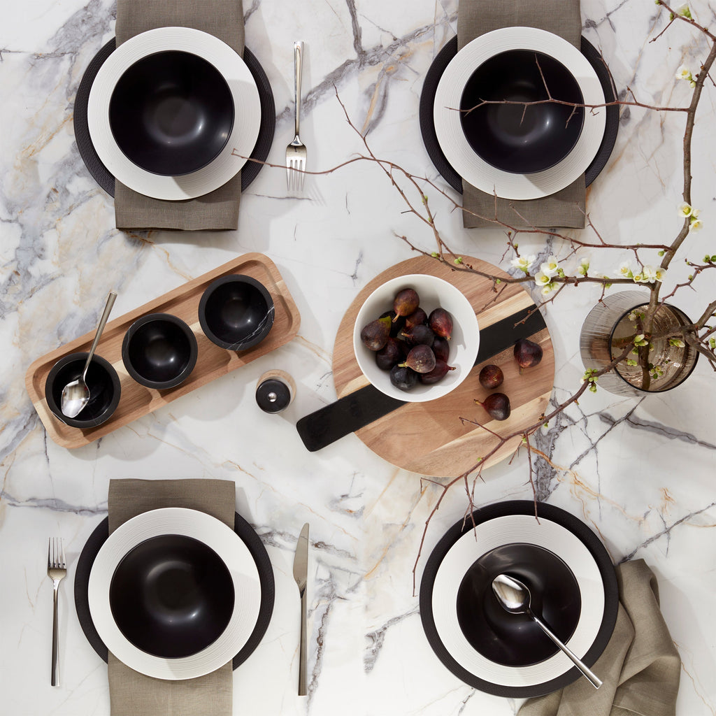 Lenox LX Collective White 12-Piece Dinnerware Set, porcelain (view 6)