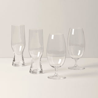 Lenox Tuscany Classics Assorted Beer Glasses, Set of 4, european glass