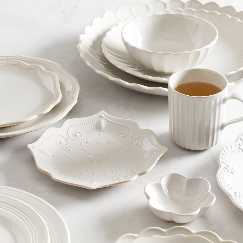 Lenox French Perle White 4-Piece Dessert Set, stoneware (view 3)