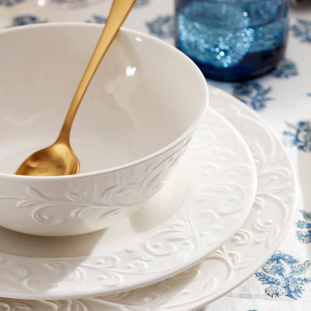 Lenox Opal Innocence Carved 16-Piece Dinnerware Set, porcelain (view 3)