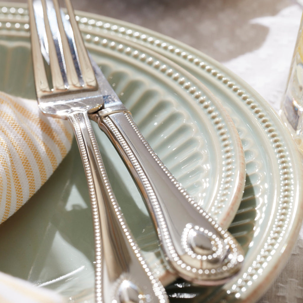 Lenox French Perle Groove Ice Blue 4-Piece Place Setting, stoneware (view 5)