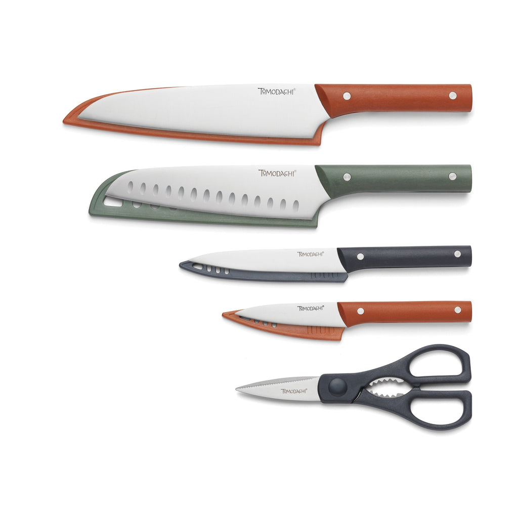 Hampton Forge Natural Harvest 12-Piece Cutlery Set, plastic/stainless-steel