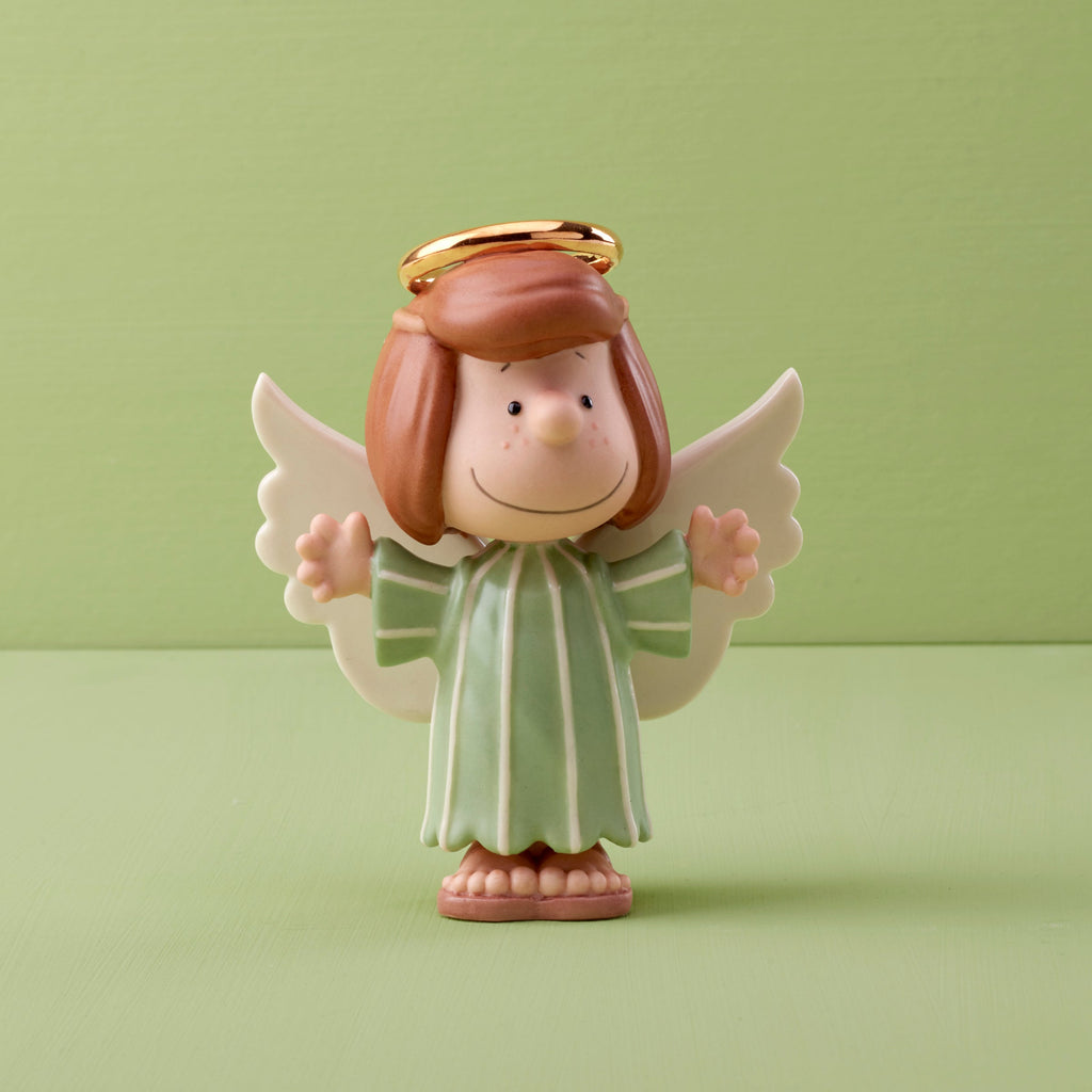 Lenox Peanuts Christmas Pageant Peppermint Patty Angel Figurine, porcelain