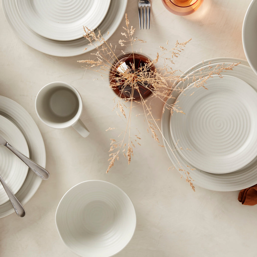Oneida Ridge White 12-Piece Dinnerware Set, stoneware (view 12)