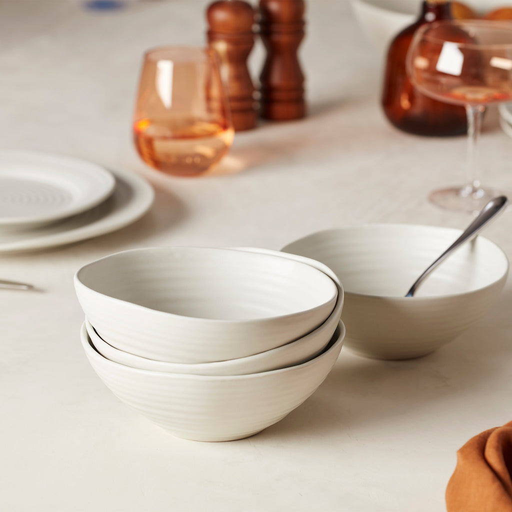 Oneida Ridge White 12-Piece Dinnerware Set, stoneware (view 15)