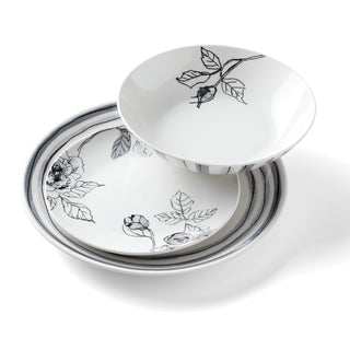 Oneida Sketchbook 12-Piece Dinnerware Set, porcelain (view 7)