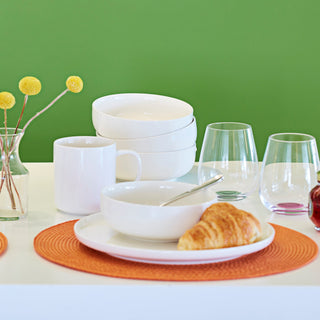 Oneida 24 Seven White 12-Piece Dinnerware Set, porcelain (view 15)