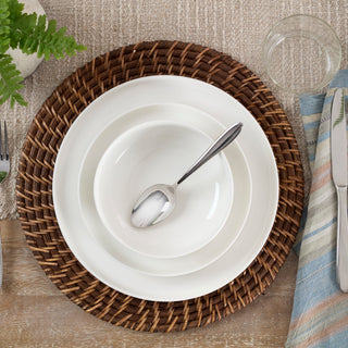 Oneida 24 Seven White 12-Piece Dinnerware Set, porcelain (view 5)