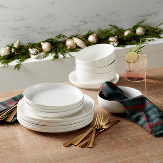 Oneida 24 Seven White 12-Piece Dinnerware Set, porcelain (view 11)