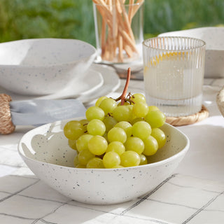 Oneida Terrazzo Melamine Cream 12-Piece Dinnerware Set, melamine (view 7)