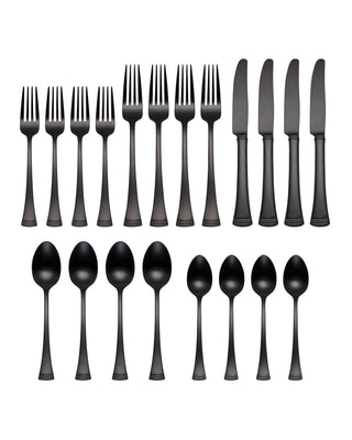 Lenox Portola Black Satin 20-Piece Flatware Set, 18/10 stainless steel (view 2)