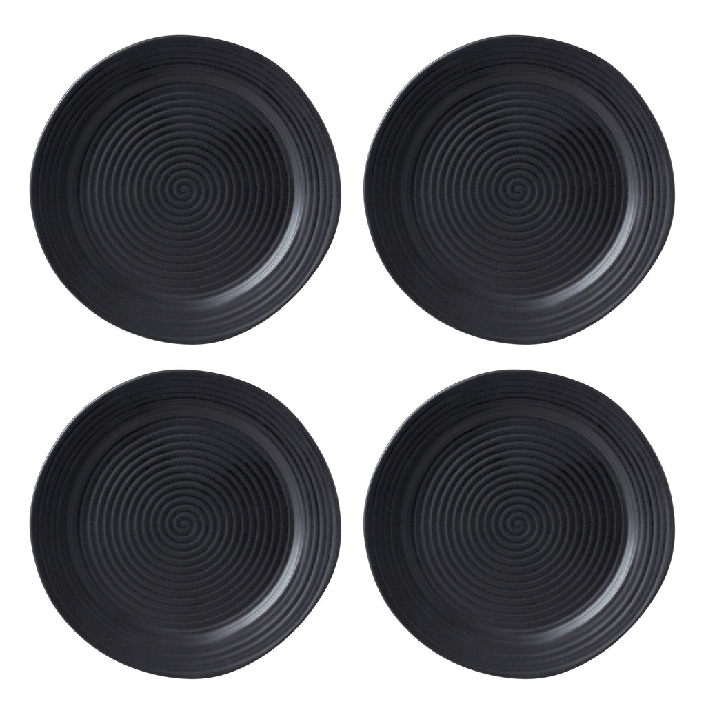 Oneida Ridge Black 12-Piece Dinnerware Set, stoneware (view 11)