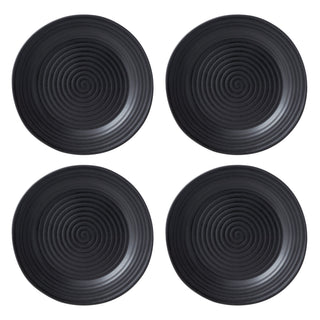 Oneida Ridge Black 12-Piece Dinnerware Set, stoneware (view 12)