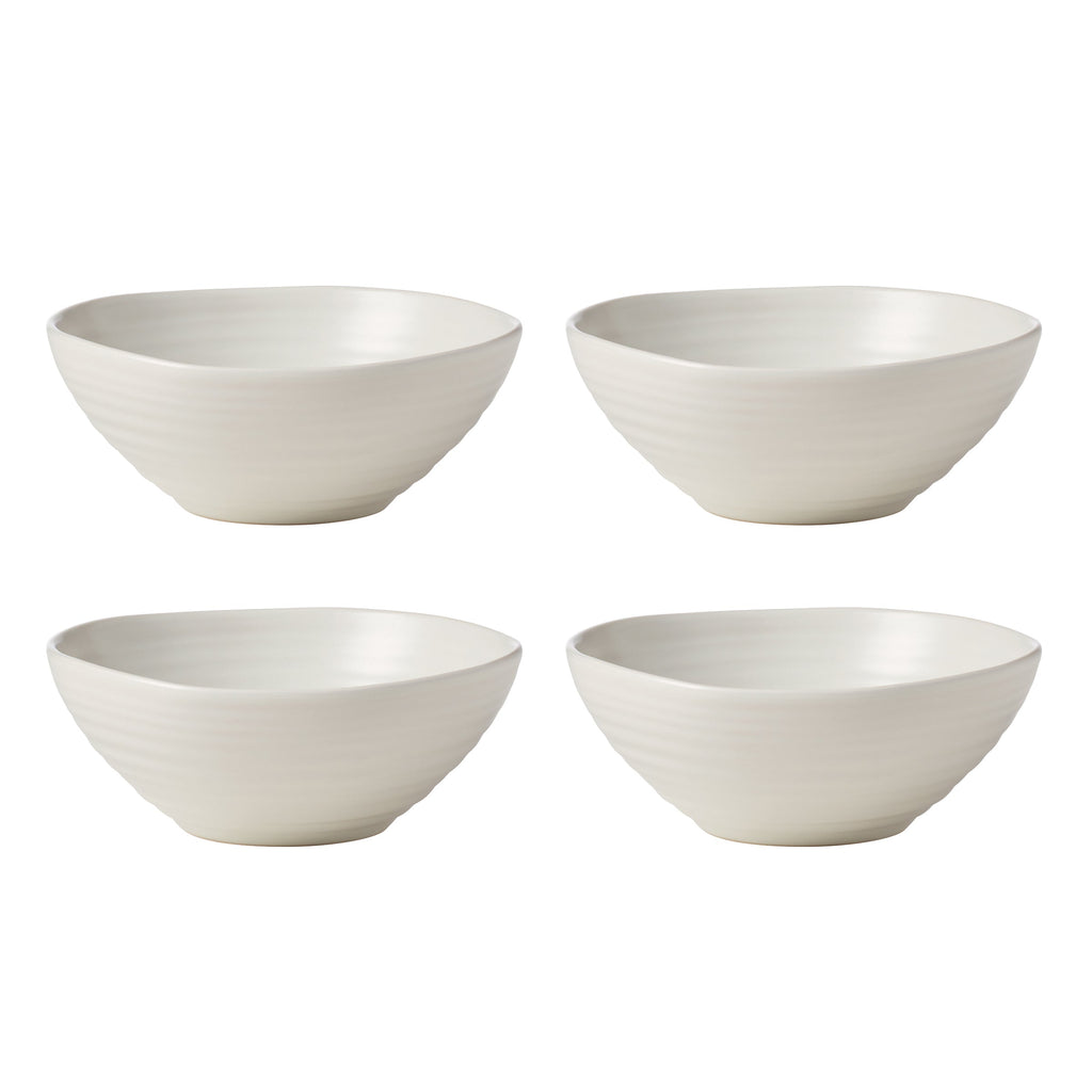 Oneida Ridge White 12-Piece Dinnerware Set, stoneware (view 17)