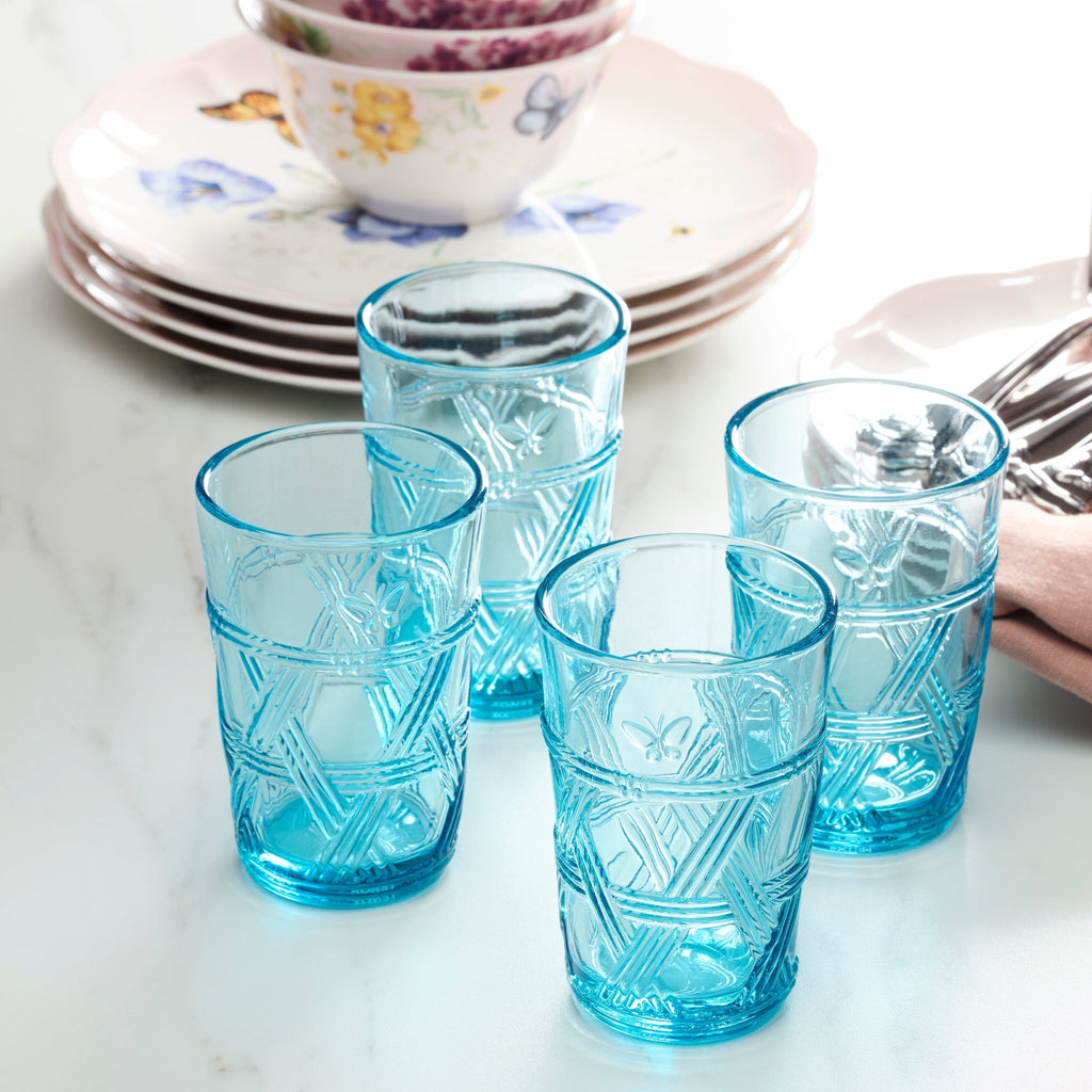 Lenox Butterfly Meadow Blue Tall Glasses, Set of 4, glass (view 5)