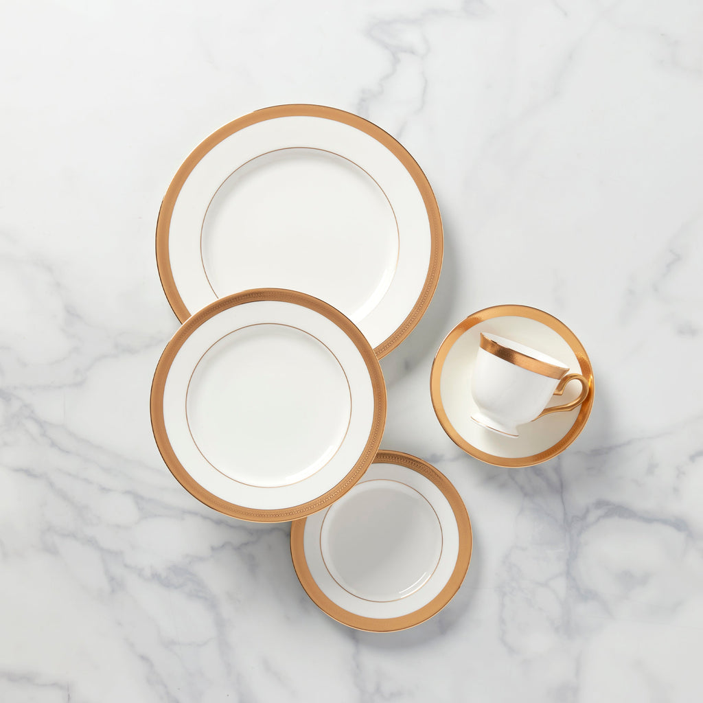 Lenox Lowell White 5-Piece Place Setting, bone china