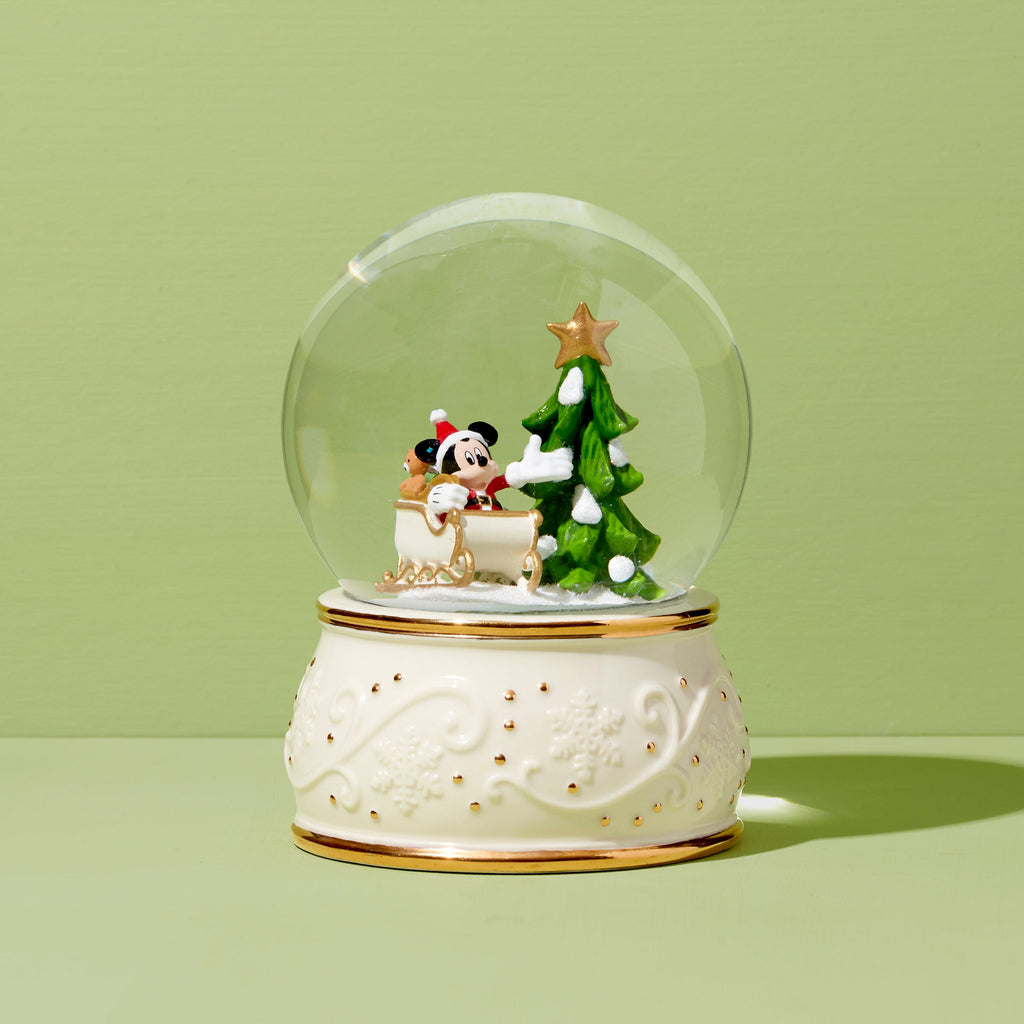 Lenox Mickey Mouse Snow Globe, porcelain