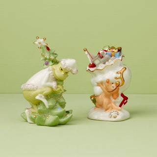 Lenox Merry Grinchmas Salt & Pepper Set, porcelain