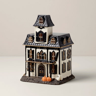 Lenox Vintage Halloween Lit House Figurine, porcelain