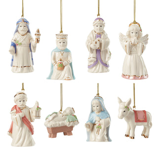 Lenox Nativity 8-Piece Ornament Set, porcelain (view 2)