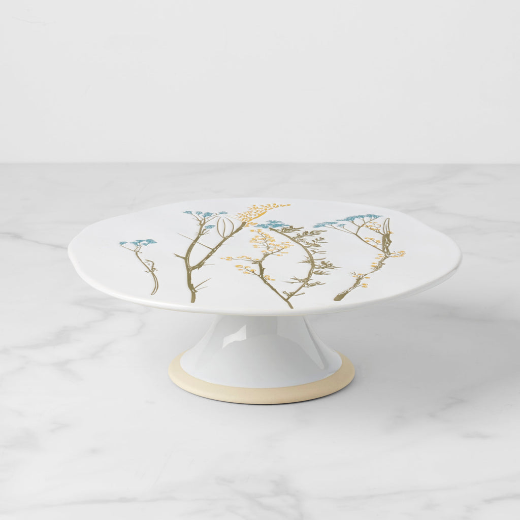 Lenox Wildflowers Cake Plate, stoneware