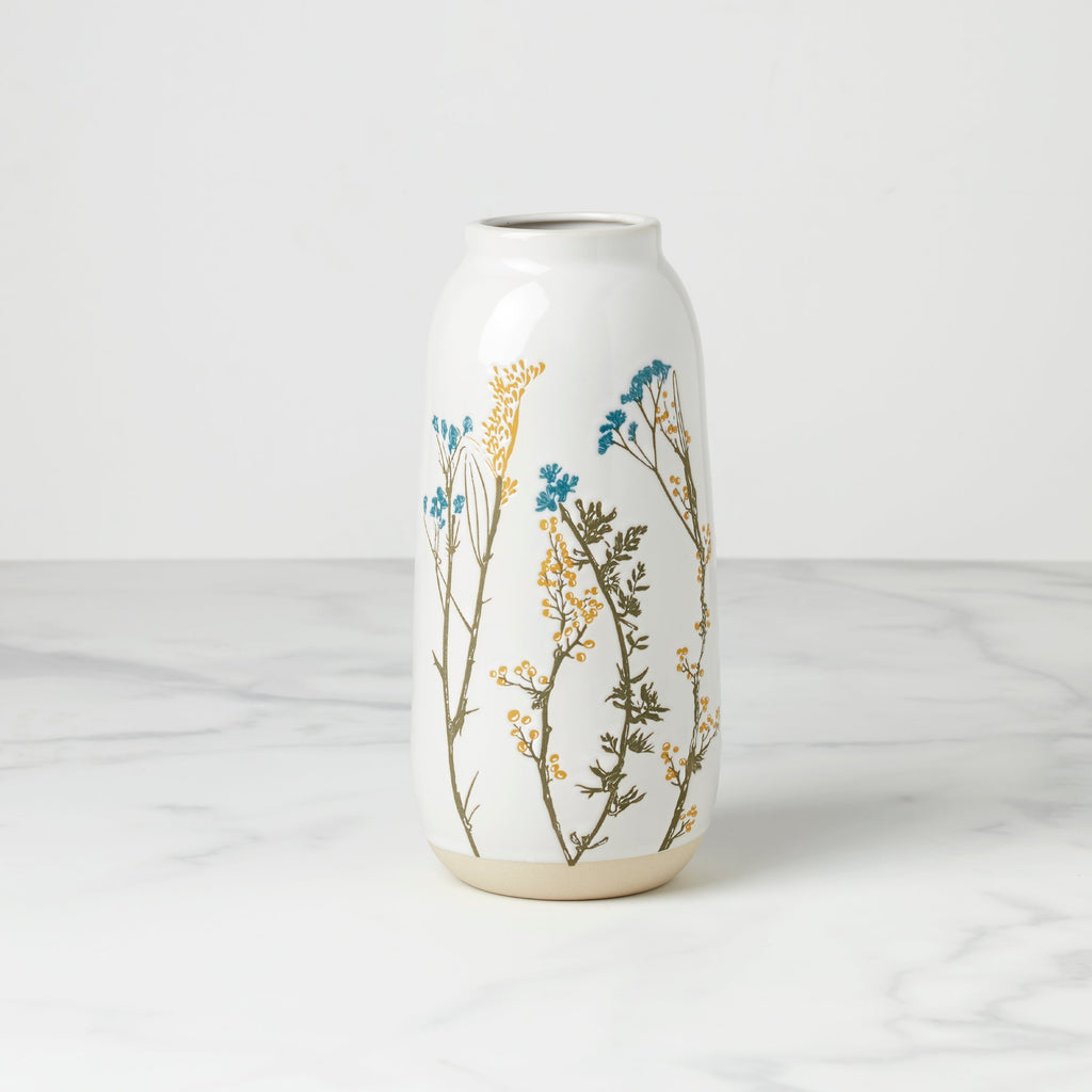 Lenox Wildflowers Large Vase, stoneware