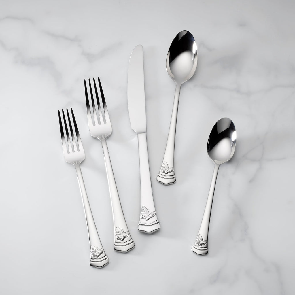 Lenox Butterfly Meadow II 65-Piece Flatware Set, 18/10 stainless steel
