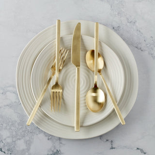 Oneida Dean Champagne Satin 20-Piece Flatware Set, 18/0 stainless steel (view 4)