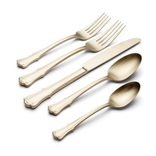 Oneida James Street Champagne Satin 20-Piece Flatware Set, 18/0 stainless steel (view 2)