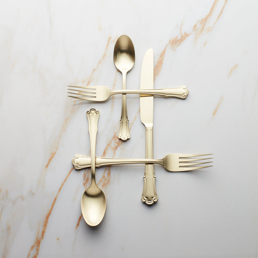Oneida James Street Champagne Satin 20-Piece Flatware Set, 18/0 stainless steel (view 3)