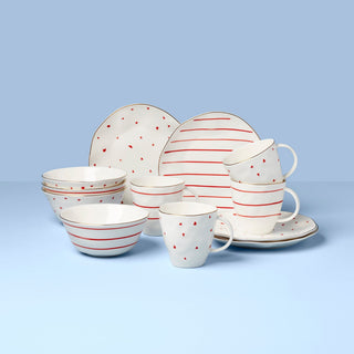 Lenox Garnet Bay 12-Piece Dessert Set, porcelain