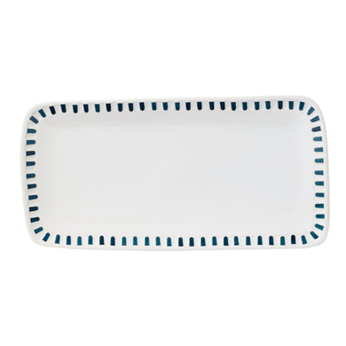 Oneida Artisanal Stripe Hors d'Oeuvres Tray, stoneware