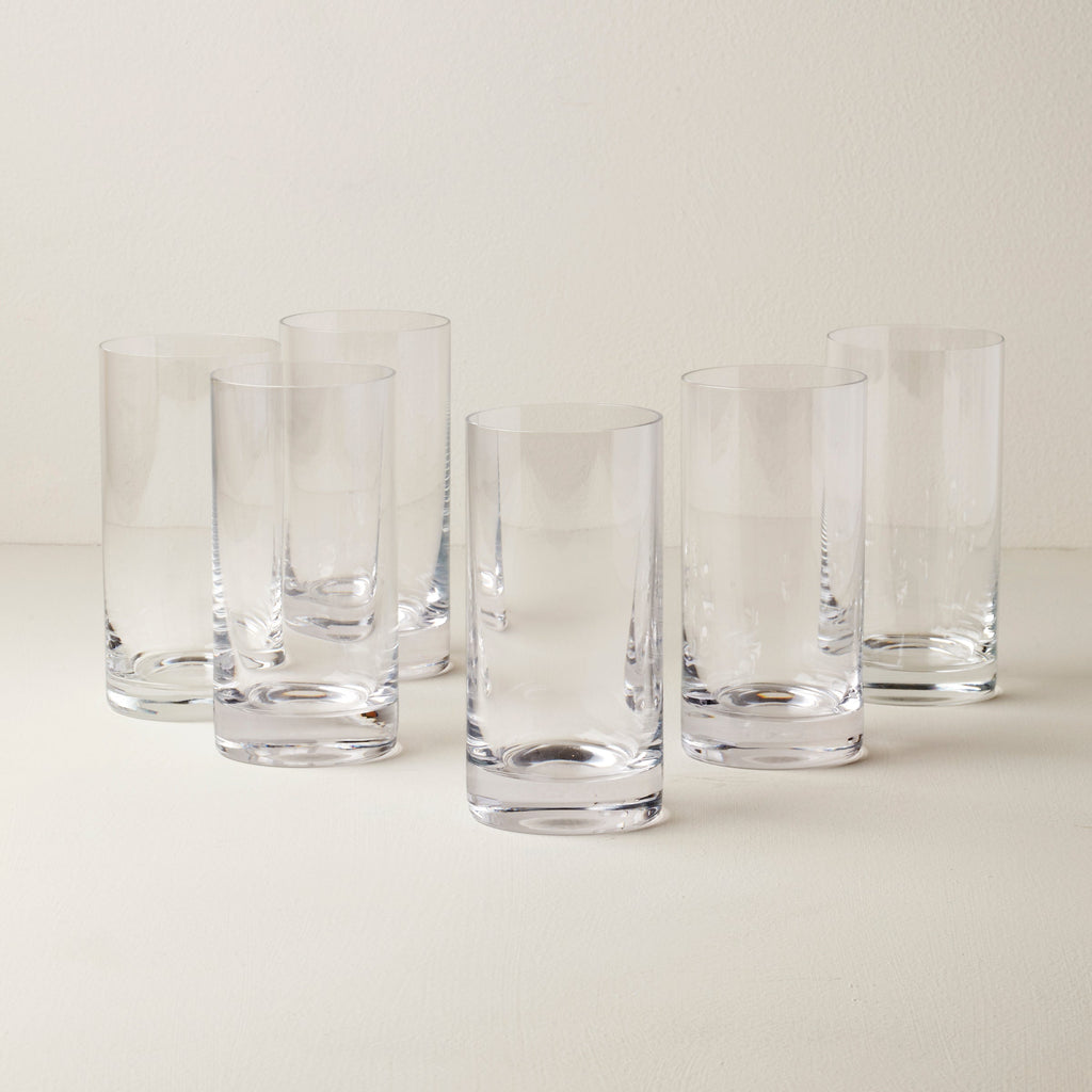 Lenox Tuscany Classics Cylinder Highball Glasses, Set of 6, european glass