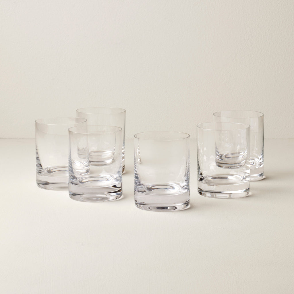 Lenox Tuscany Classics Double Old-Fashioned Glasses, Set of 6, european glass