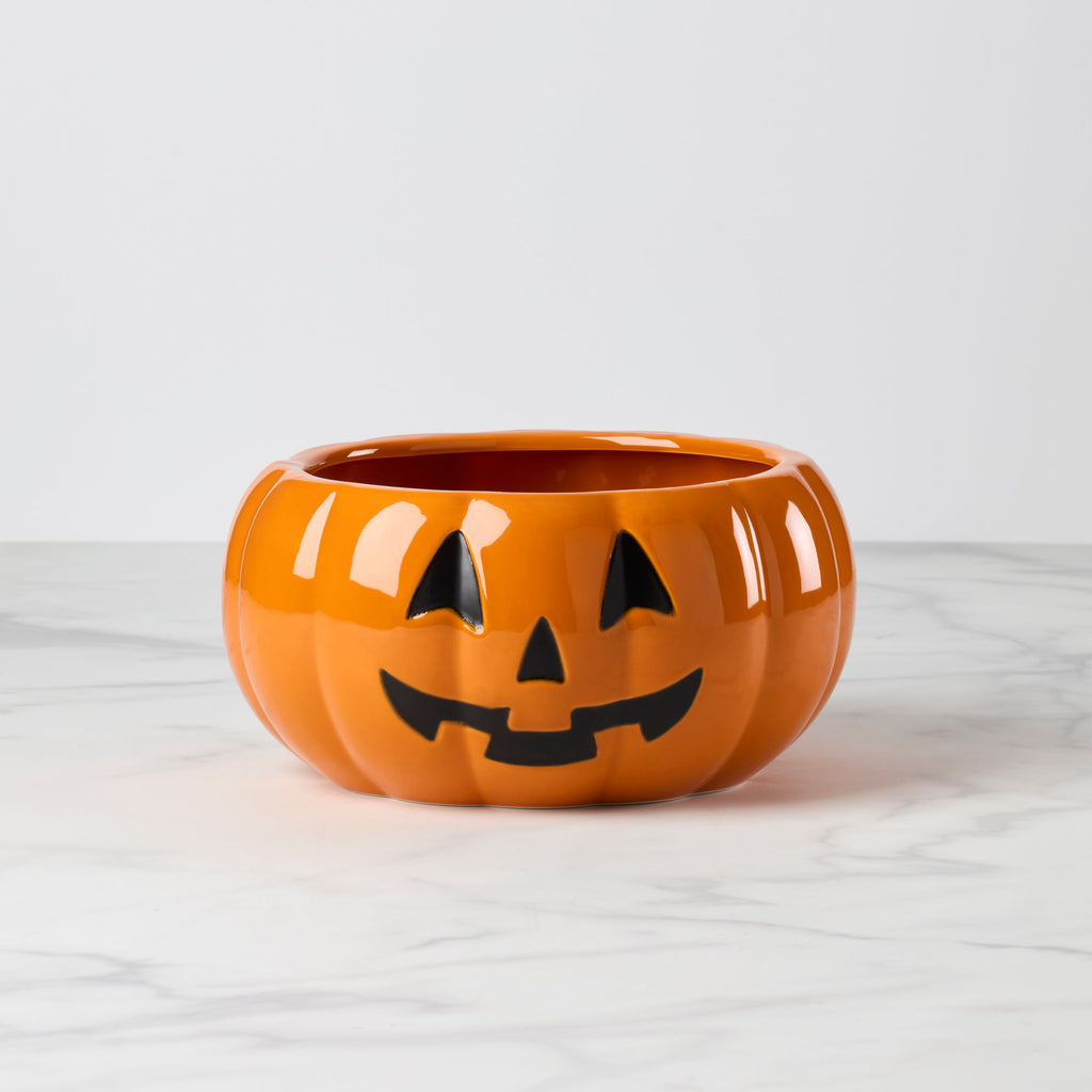 Lenox Halloween Pumpkin Candy Bowl, porcelain