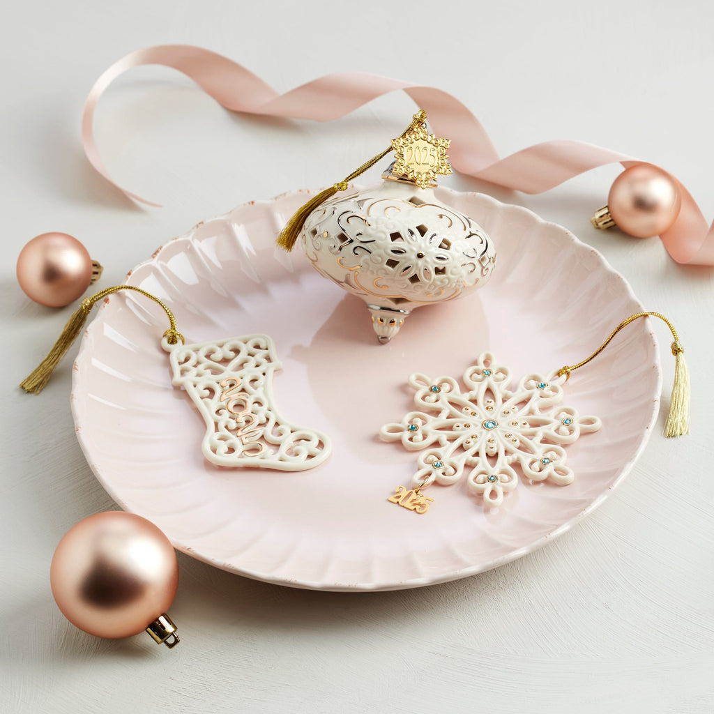 Lenox 2025 A Year To Remember Stocking Ornament, porcelain (view 2)